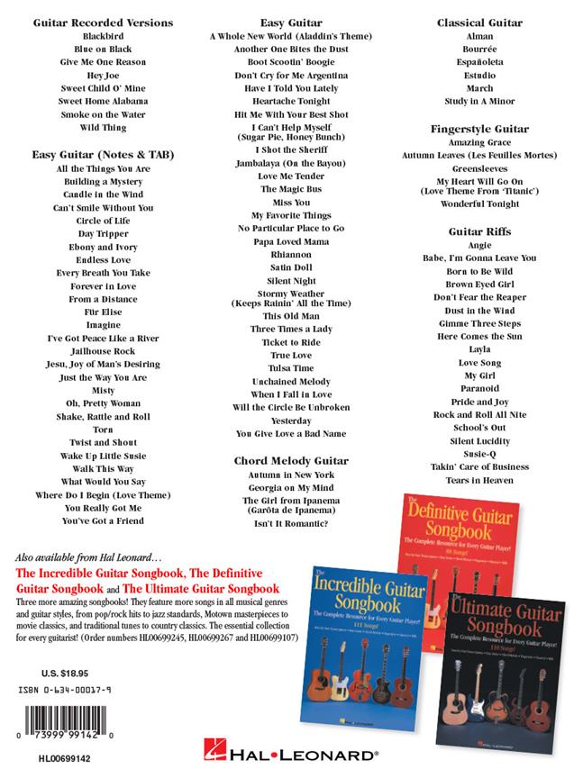 The greatest guitar songbook