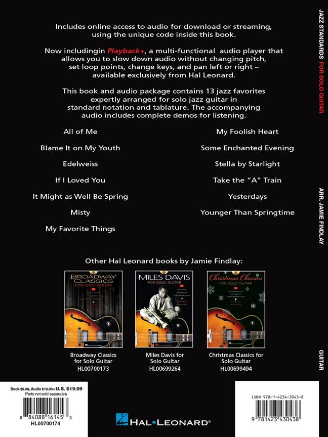 Jazz Standards For Solo Guitar