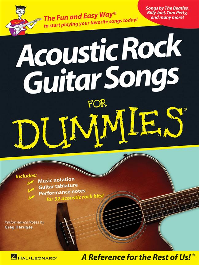 Acoustic Rock Guitar Songs fuer Dummies