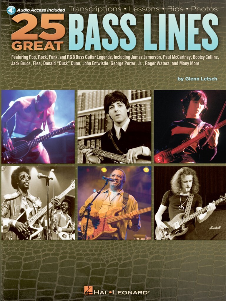 25 Great Bass Lines(Transcriptions · Lessons · Bios · Photos)