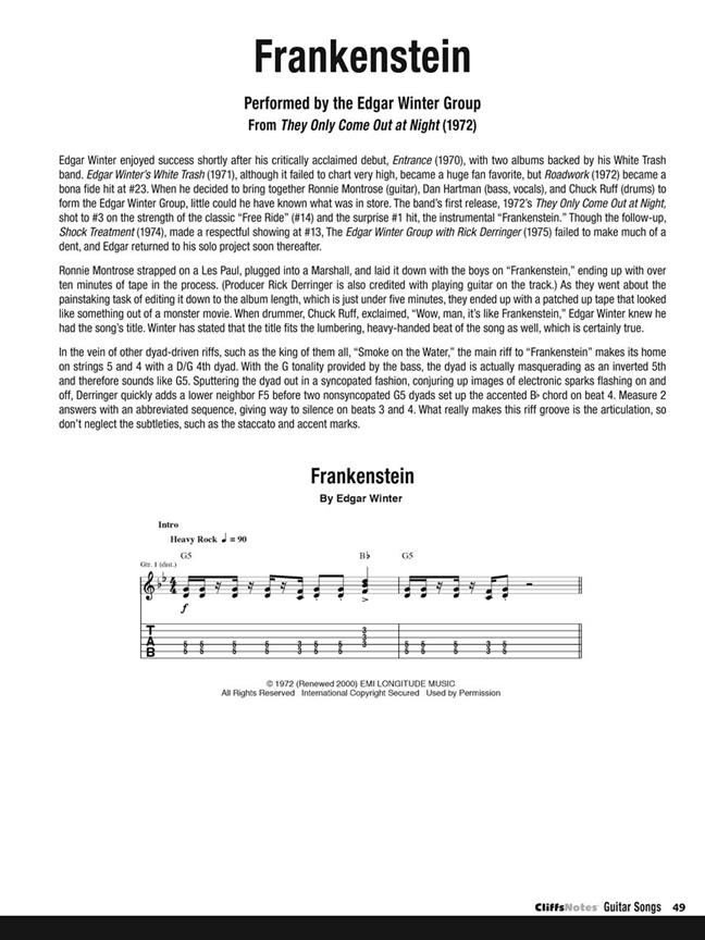 CliffsNotes to Guitar Songs