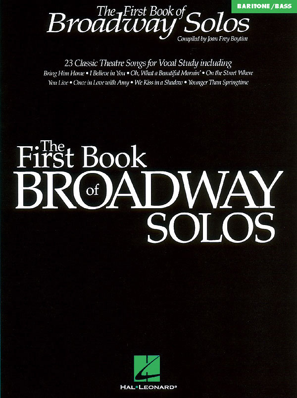 The First Book of Broadway Solos (Bariton)