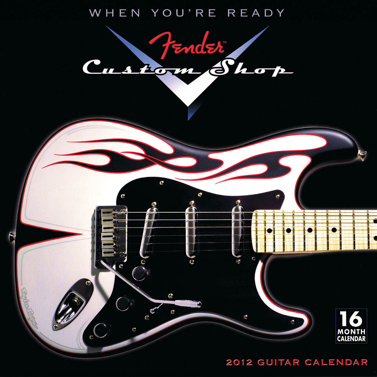 Wall Calendar 16 Month Guitar 2012