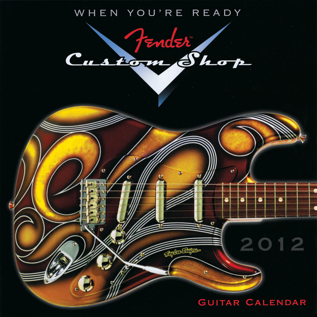 Wall Calendar 16 Month Mini Guitar 2012