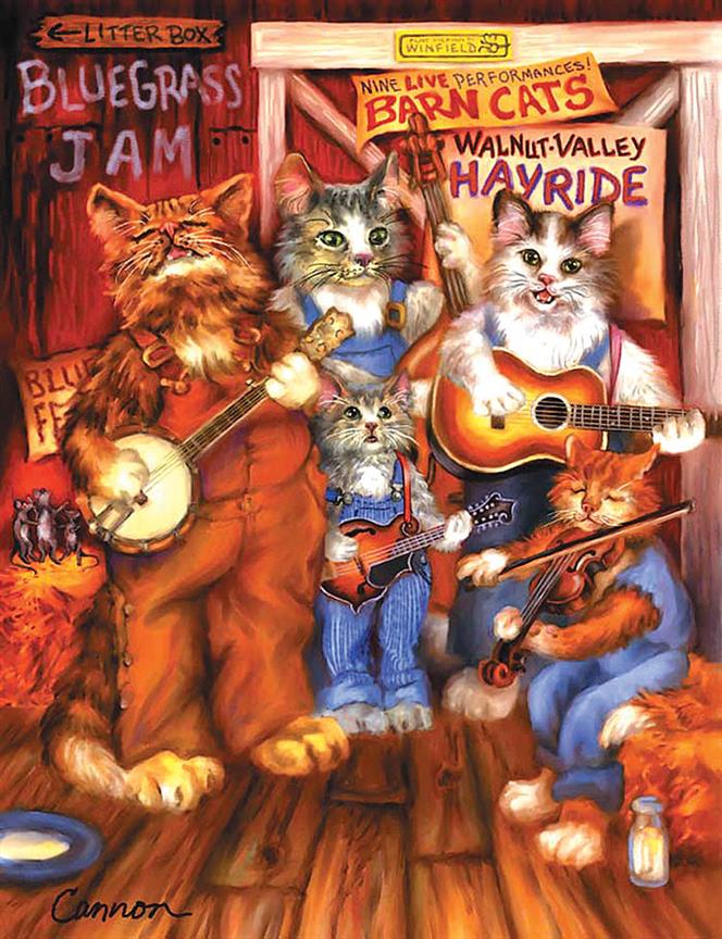 Bluegrass Cats(1-Pack Art Cards)