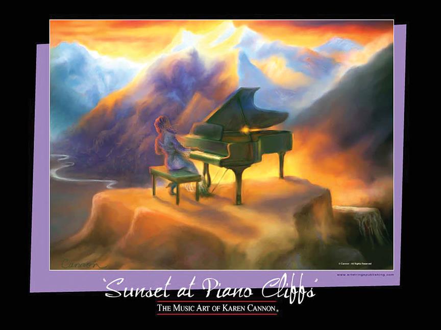 Sunset at Piano Cliffs(Poster)