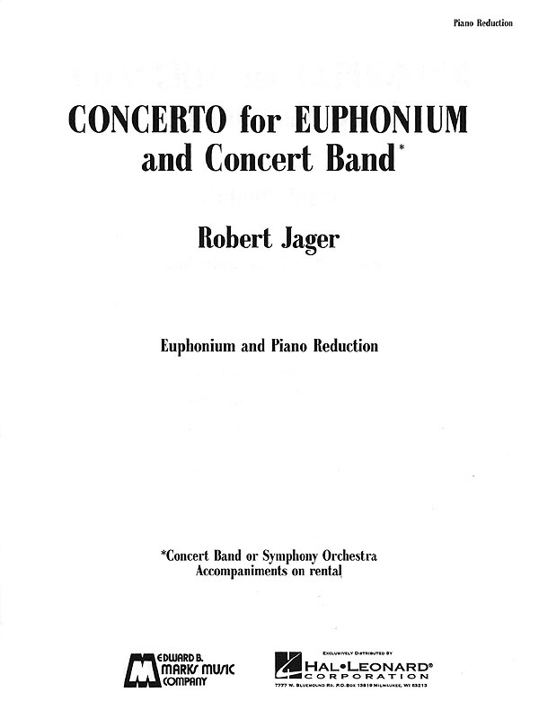 Concerto fuer Euphonium and Concert Band(Piano Reduction)