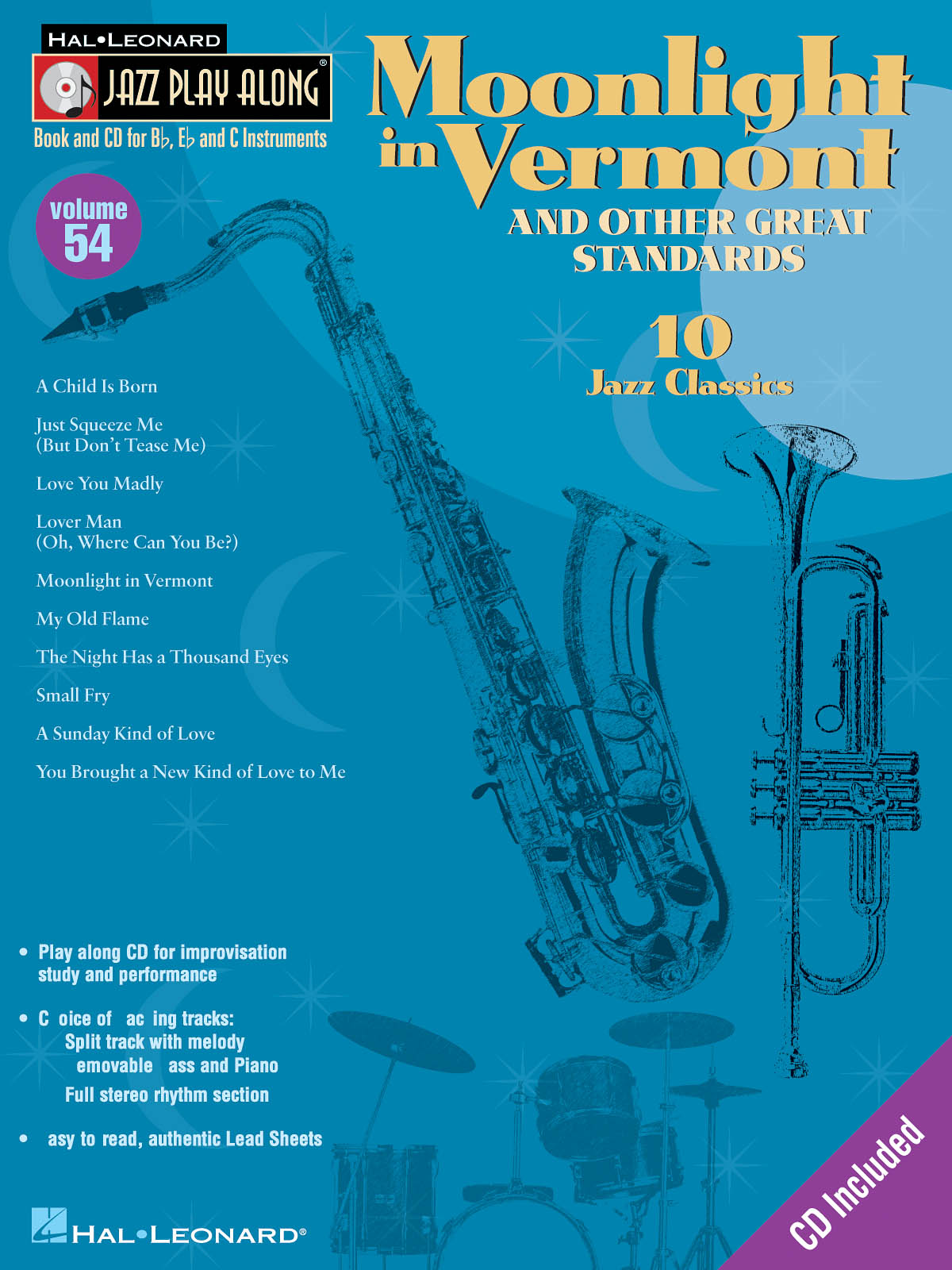 Jazz Play-Along Volume 54: Moonlight in Vermont & Other Great Standards