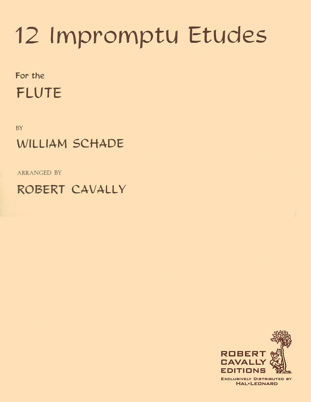 William Schade: 12 Impromptu Etudes for Flute