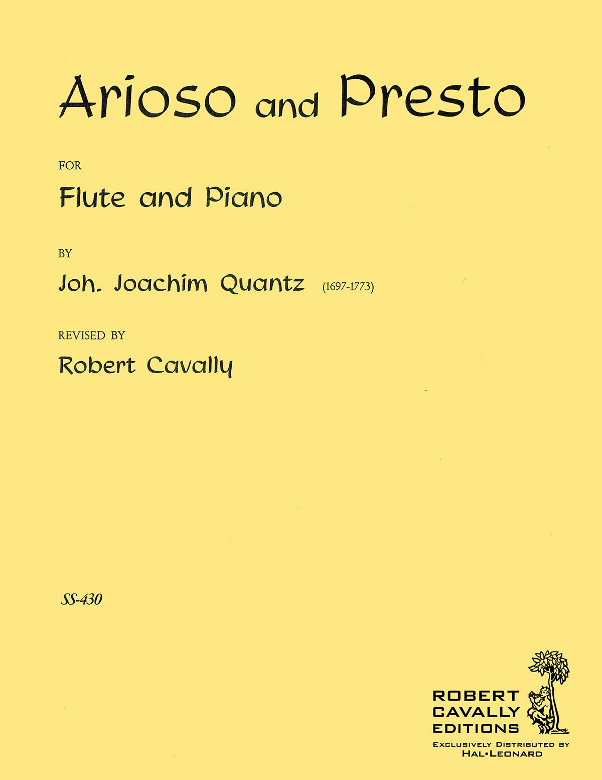 Johann Joachim Quantz: Arioso and Presto