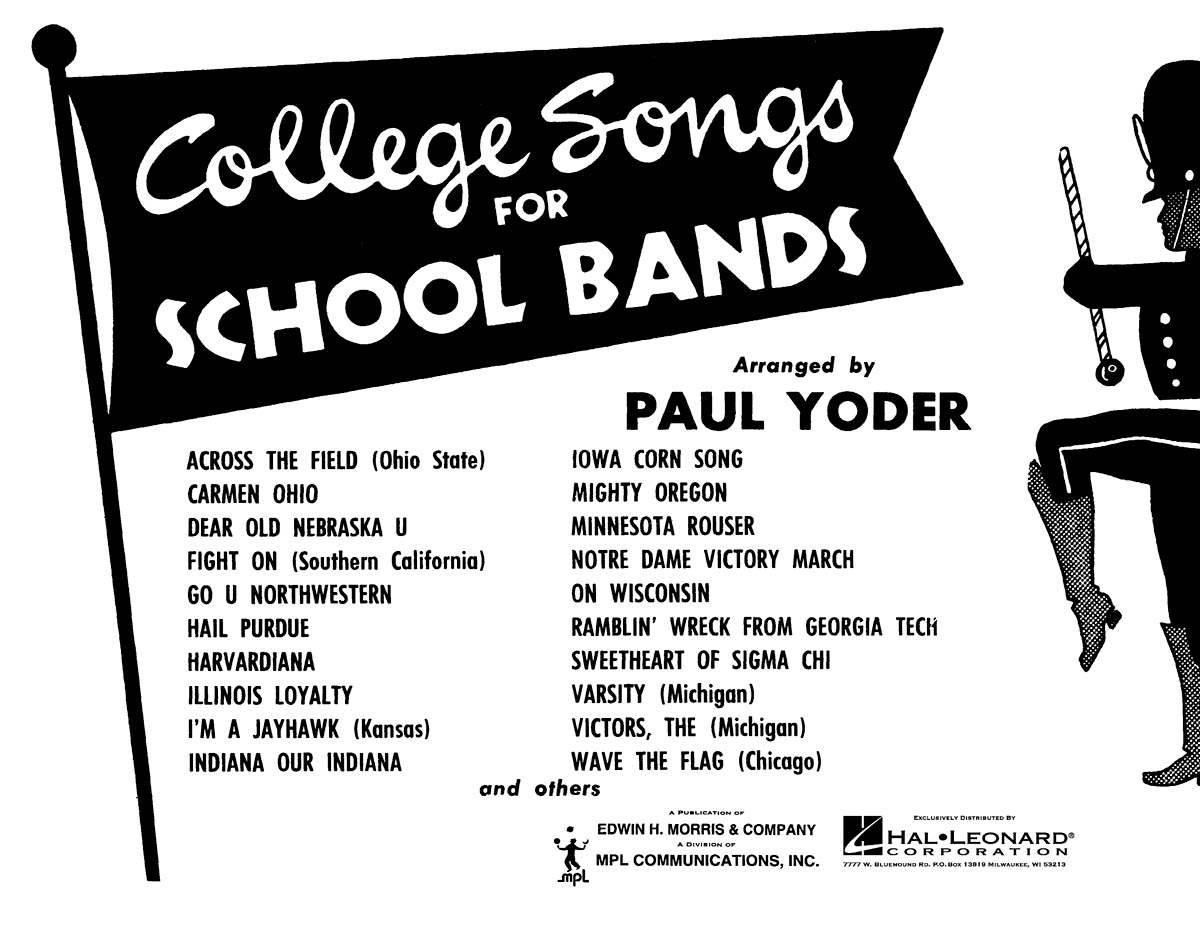 College Songs fuer School Bands - 1st Bb Clarinet