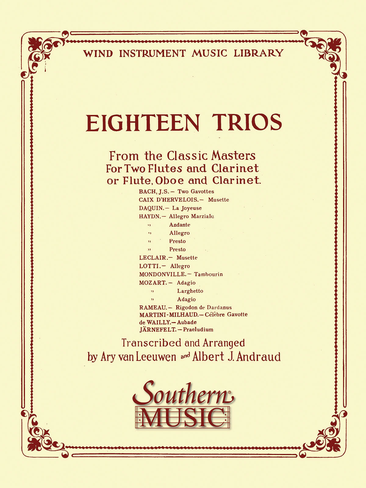 Eighteen (18) Trios (Complete) From Classic Master