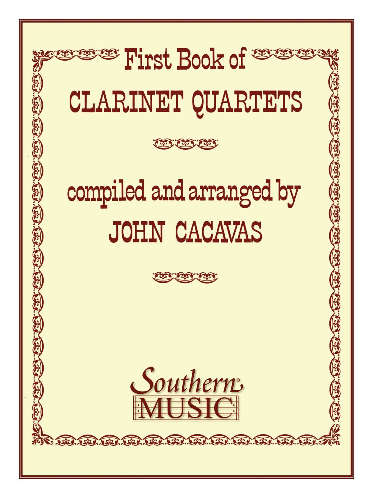 First Book Of Clarinet Quartets 