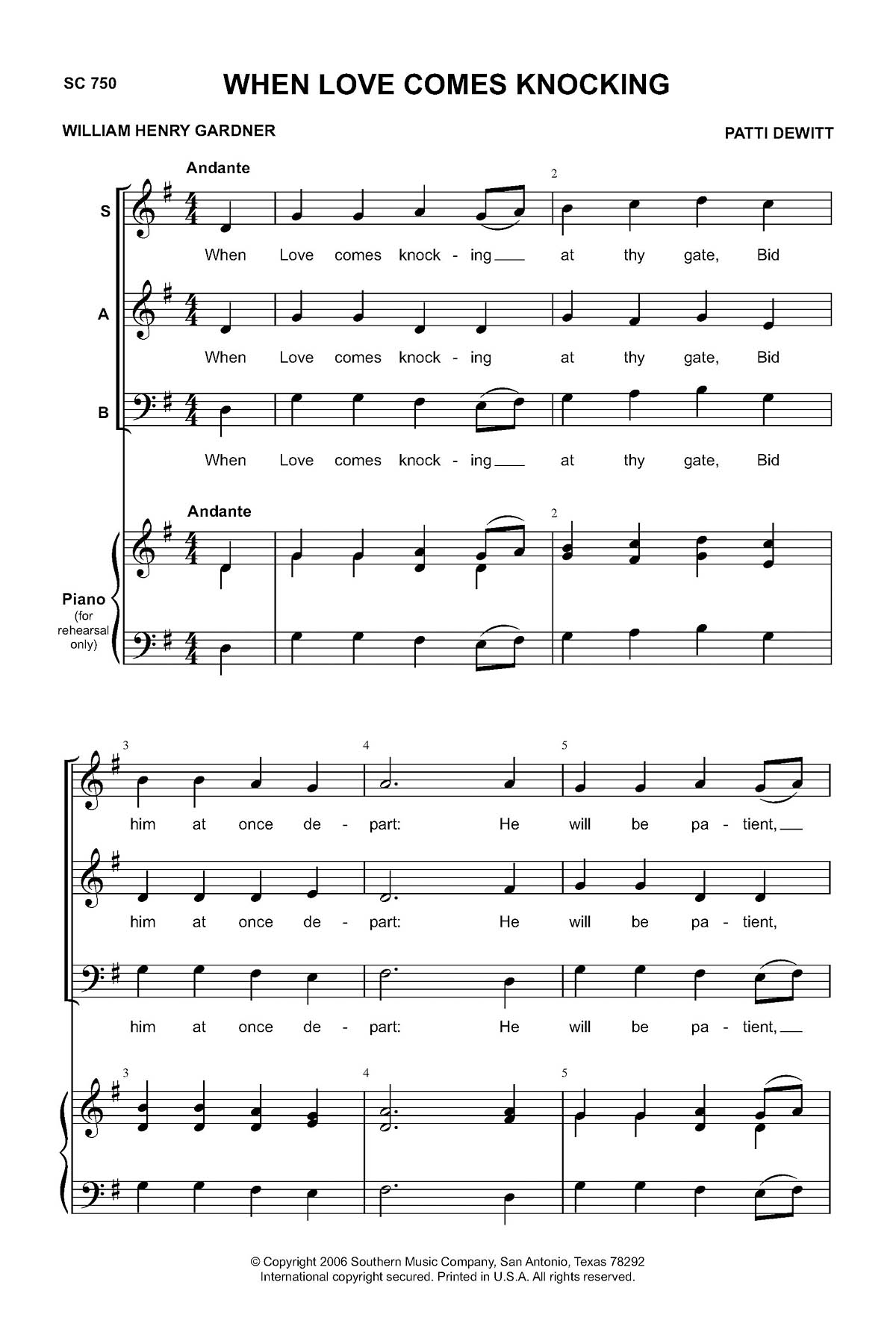 When Love Comes Knocking