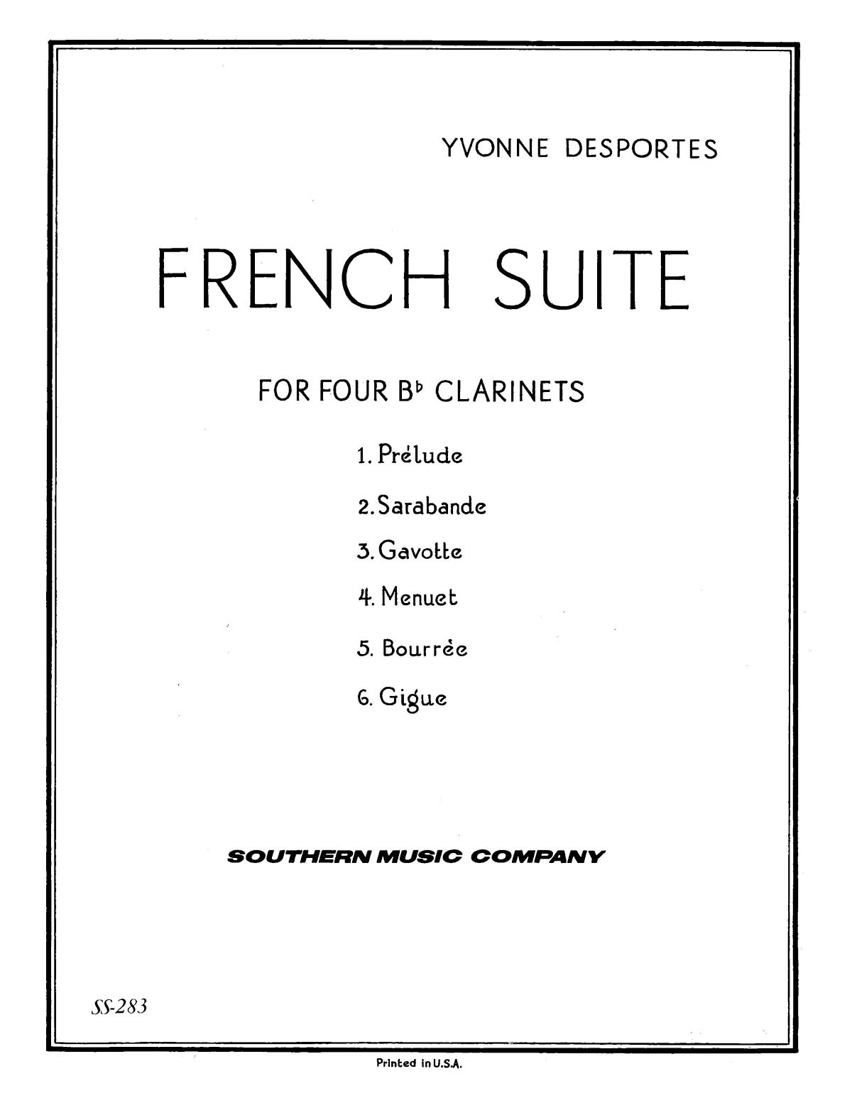 Yvonne Desportes: French Suite
