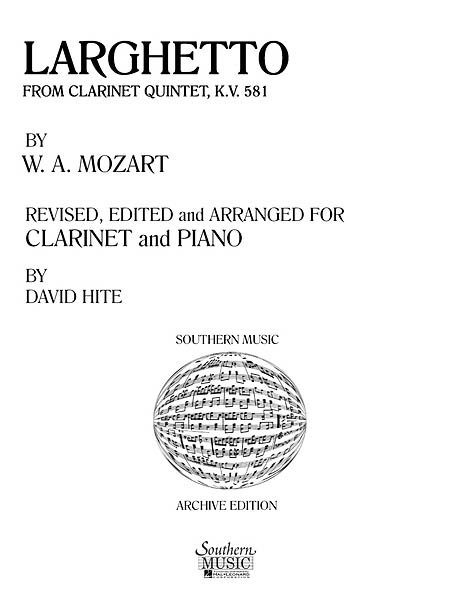 Larghetto (From Clarinet Quintet, K581)