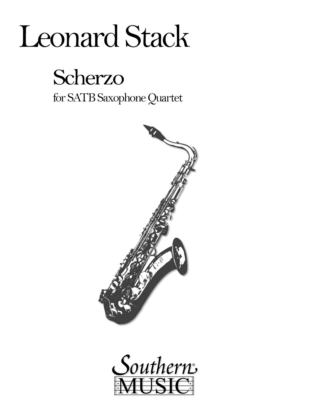 Scherzo For Saxophone Quartet