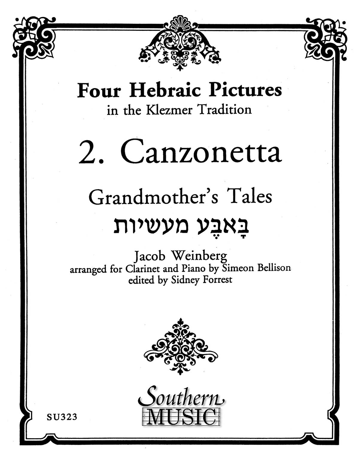 Four Hebraic Pictures (Canzonetta)