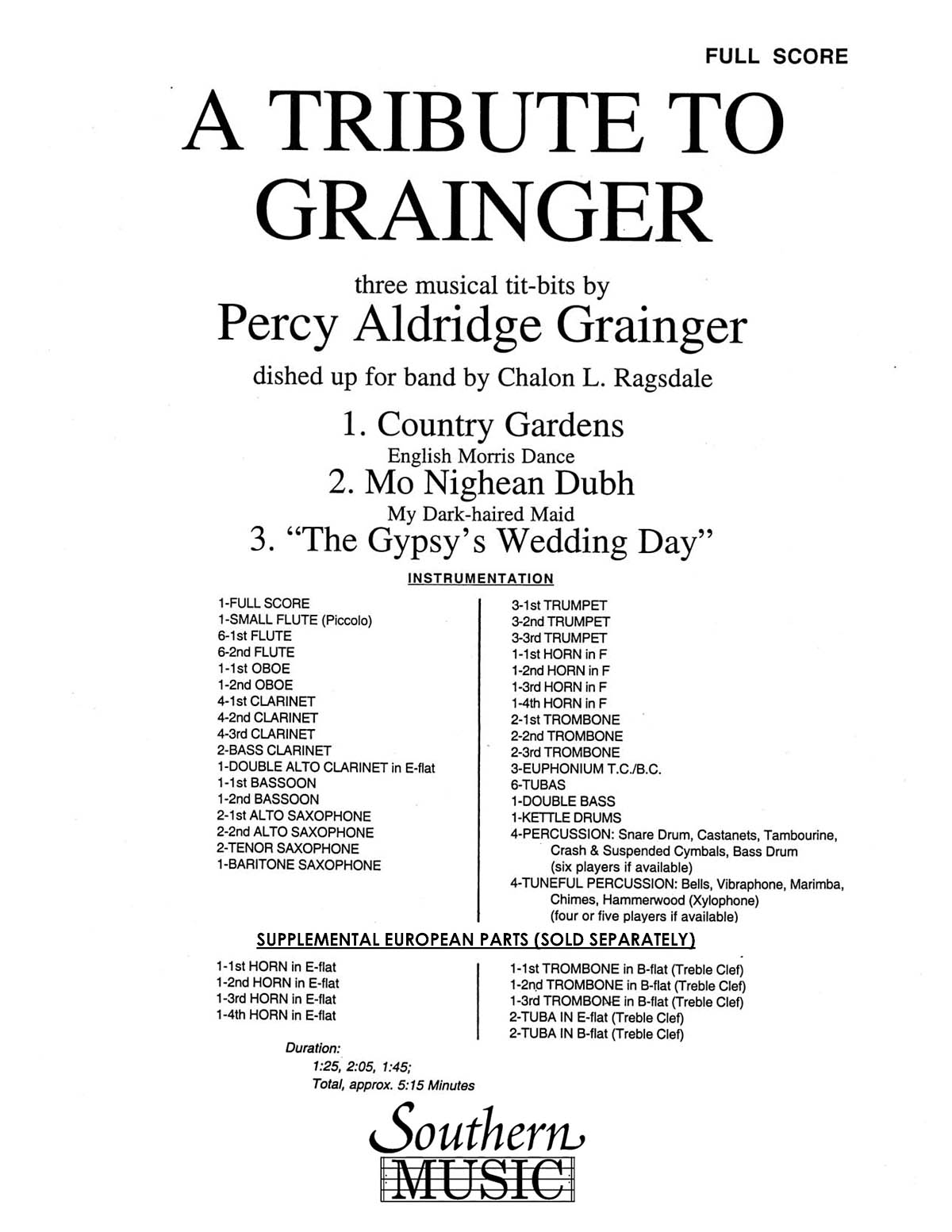 Tribute To Grainger, A