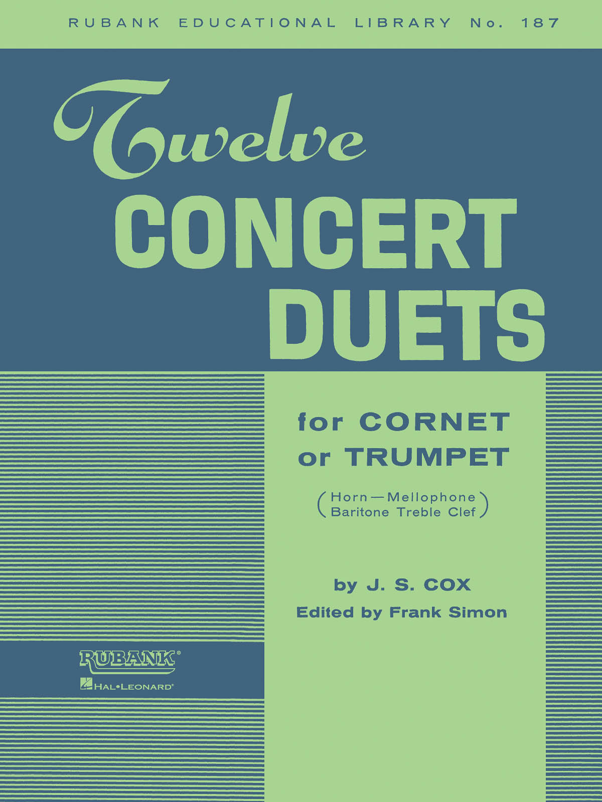 J. S. Cox: Twelve Concert Duets fuer Cornet or Trumpet