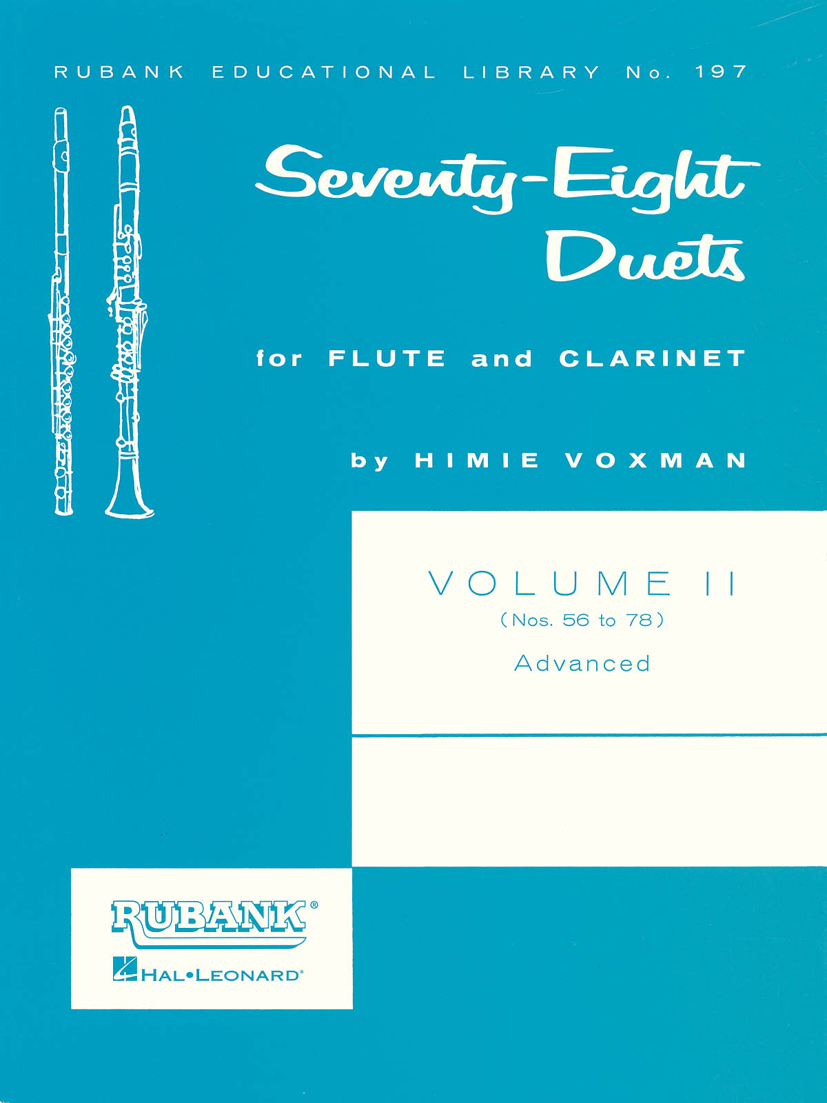 Voxman: 78 Duets for Flute and Clarinet – Volume 2 – Nos. 56 To 78