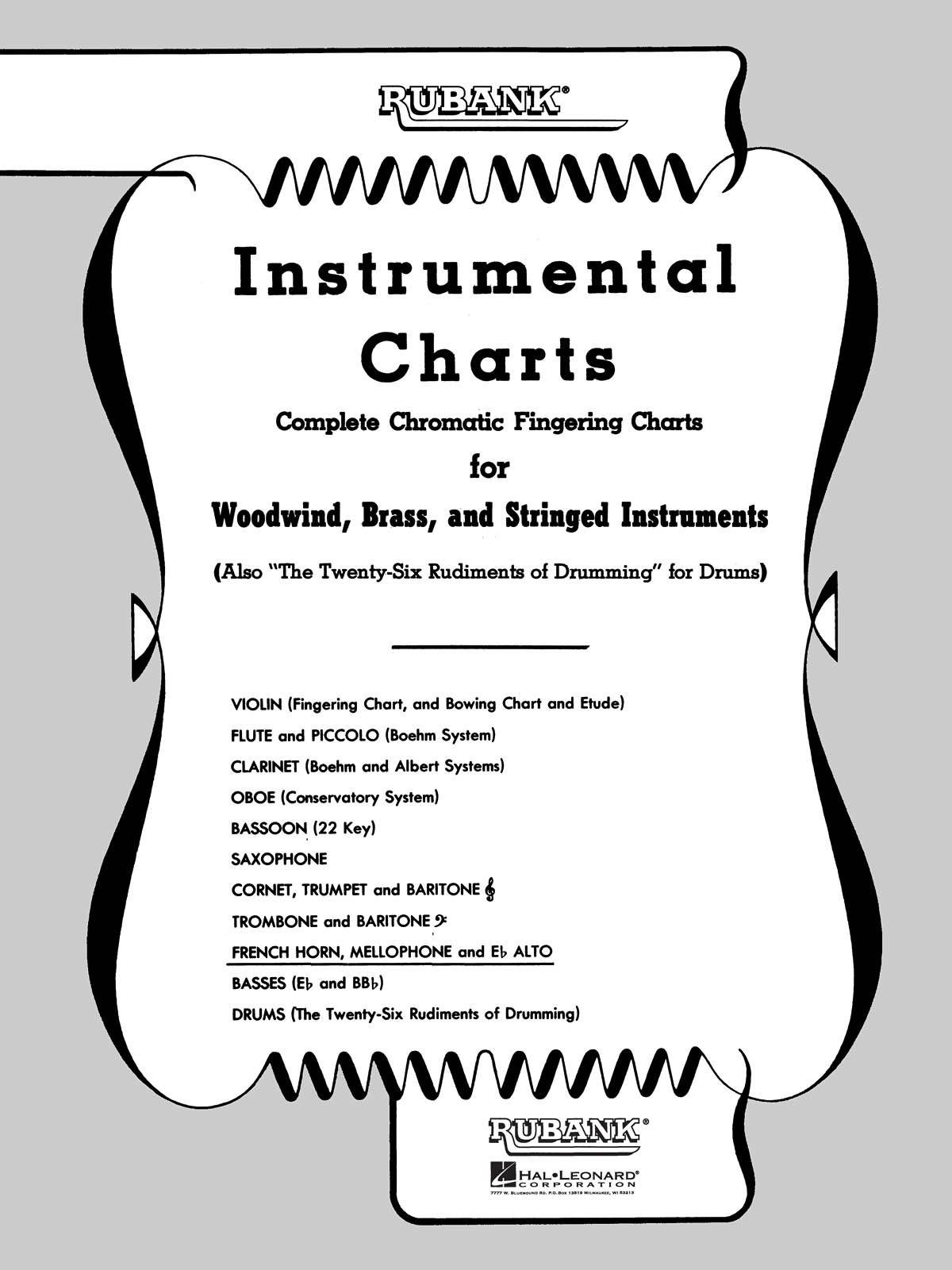 Rubank Instrumentas Charts (Hoorn)