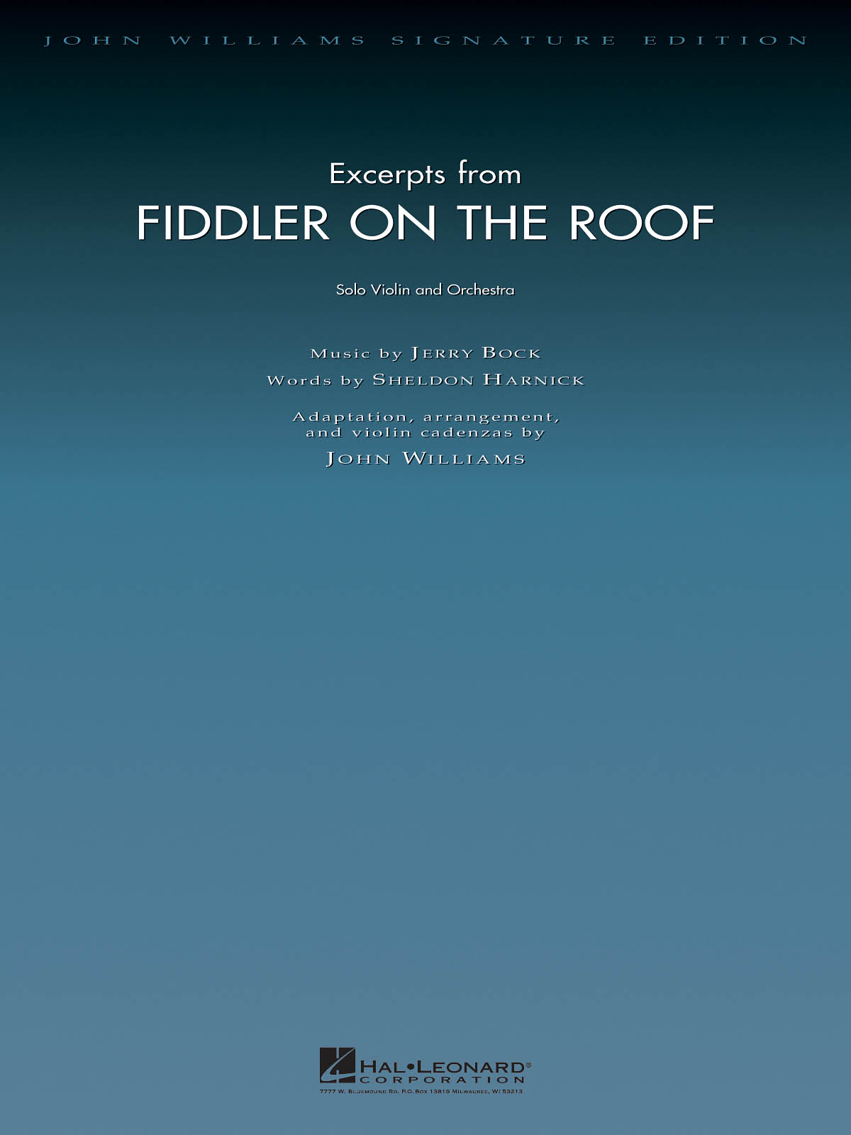 Excerpts from Fiddler on the Roof(Solo Violin and Orchestra Deluxe Score)