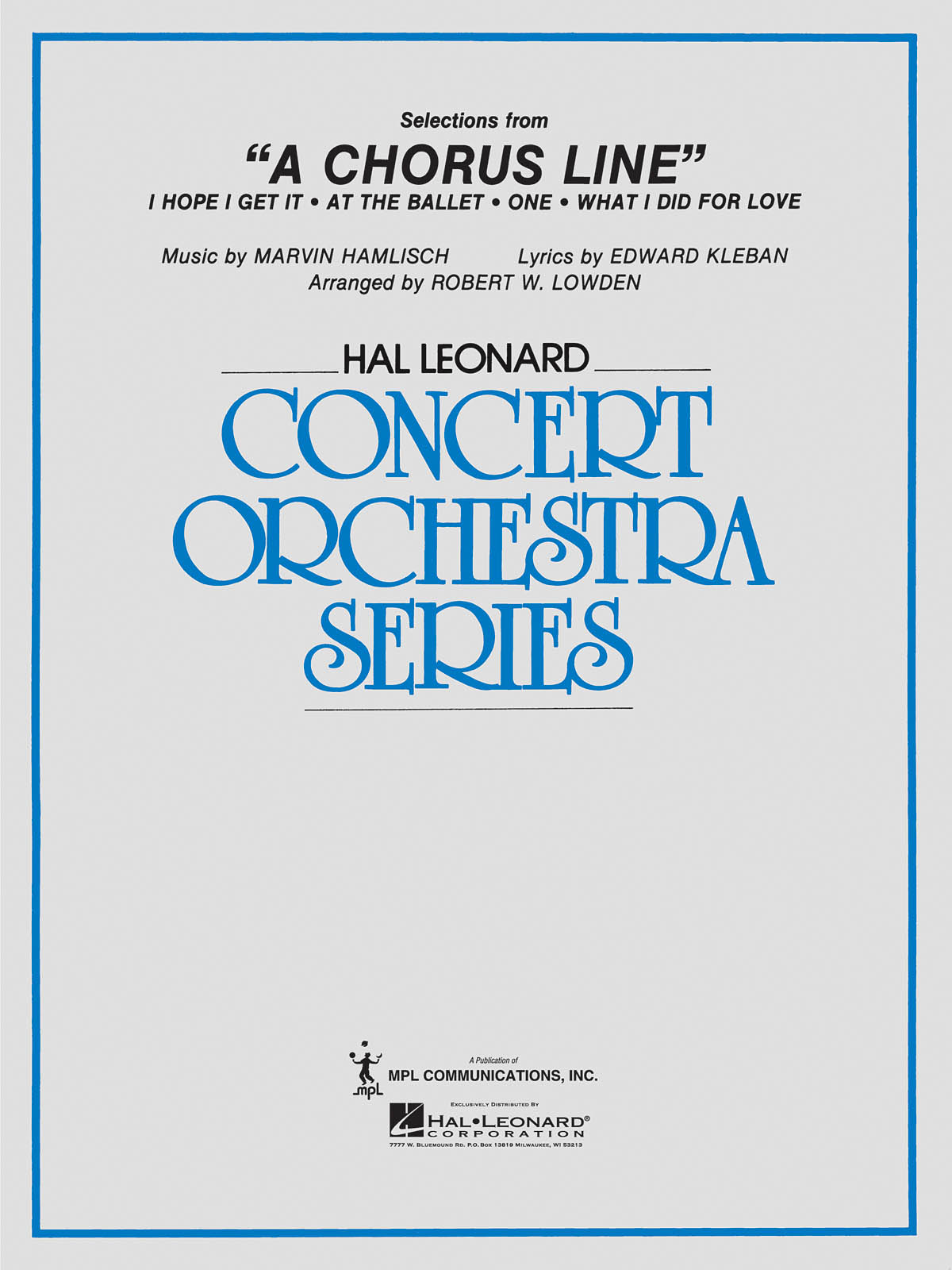 Selections from A Chorus Line