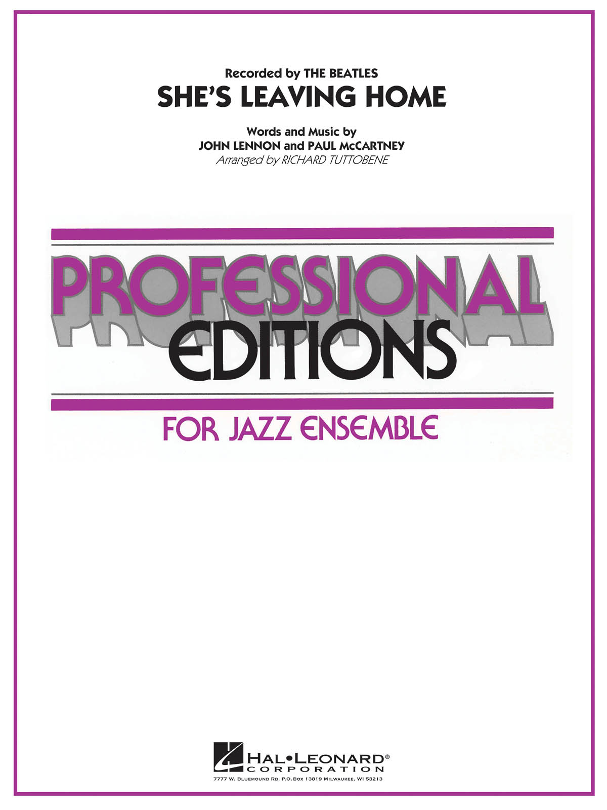 She´s leaving Home(Professional Editions-Jazz Ens)