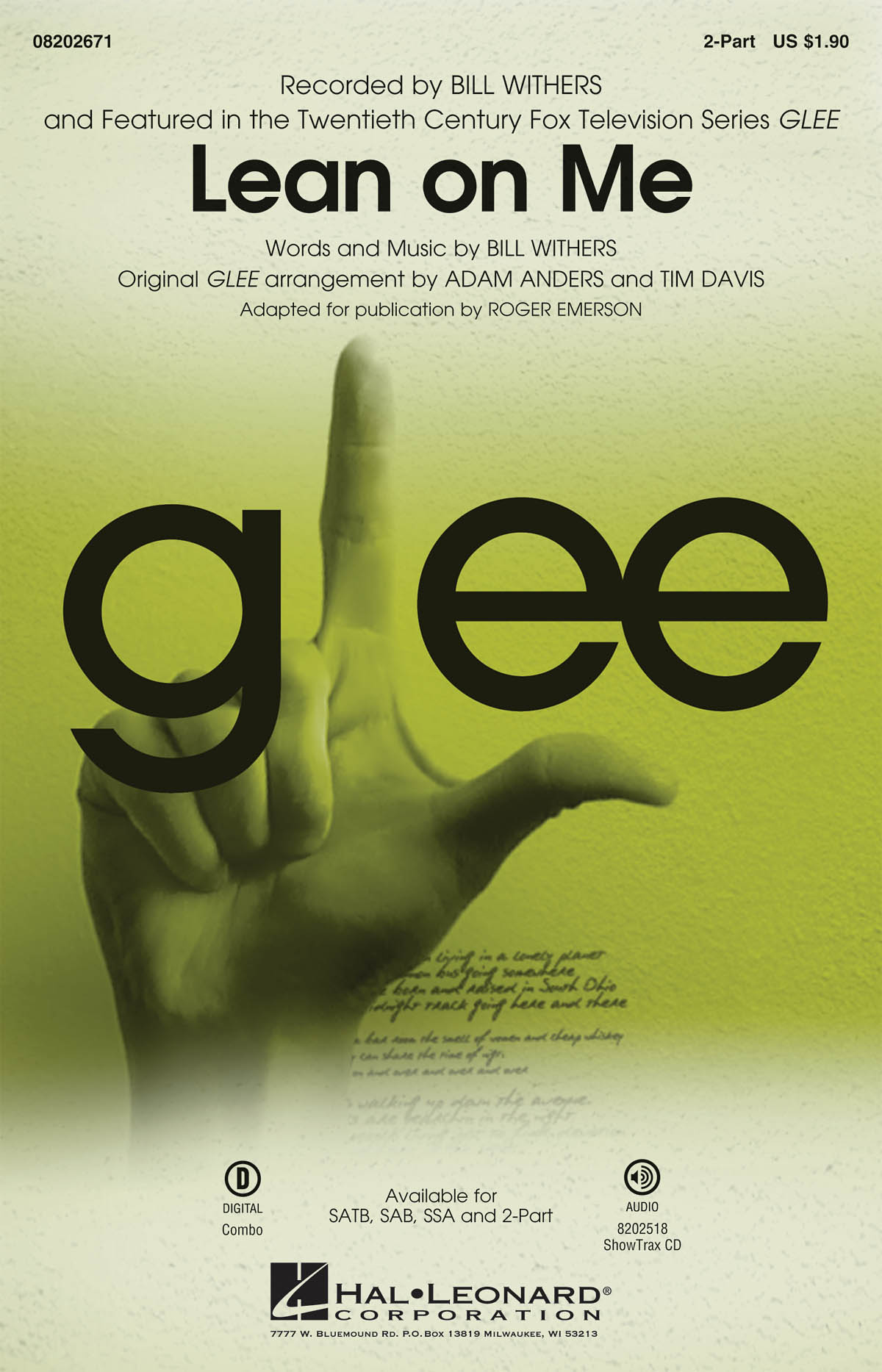 Lean on Me from Glee (SS)