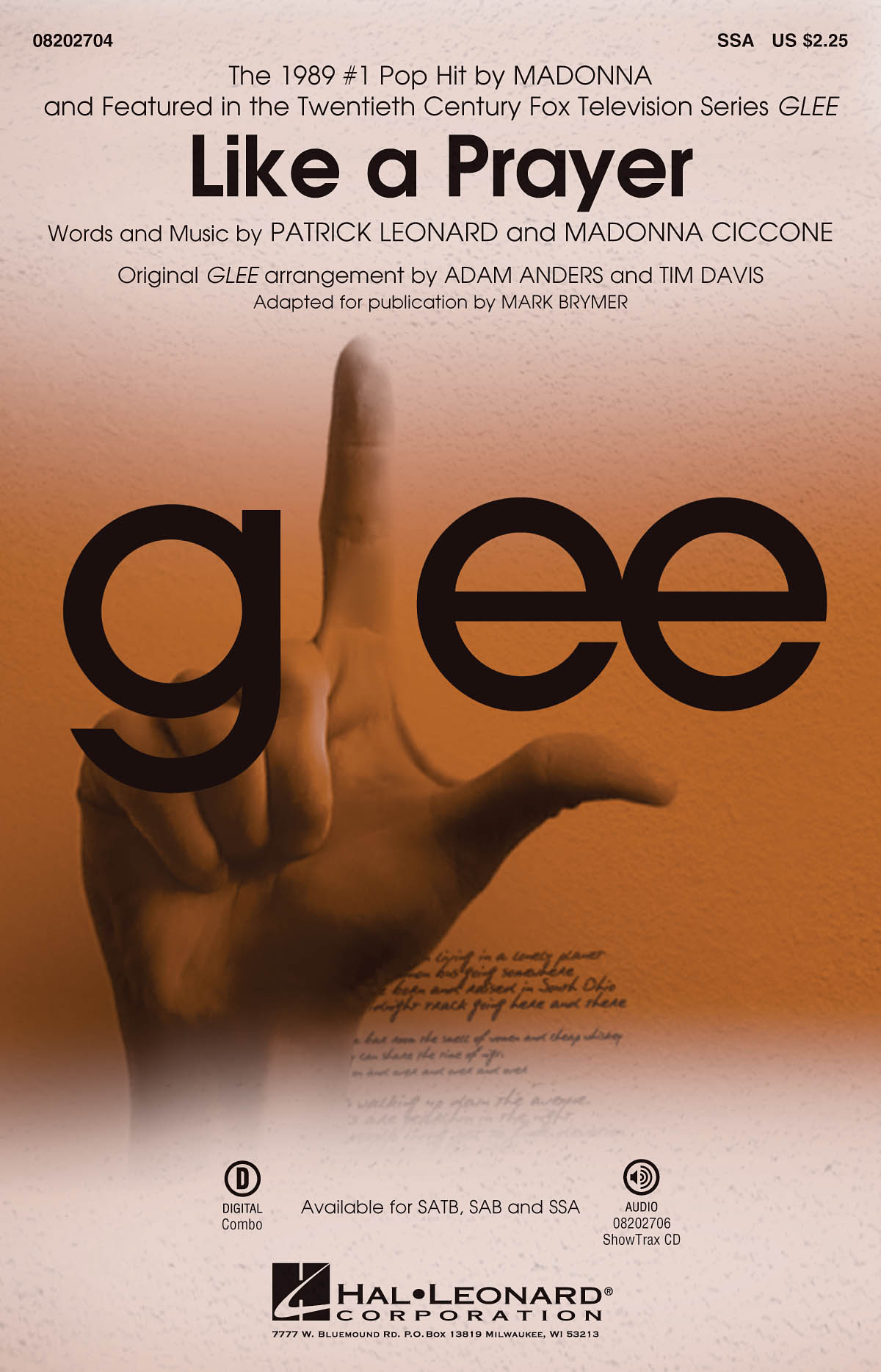 Like A Prayer featured On Glee (SSA)