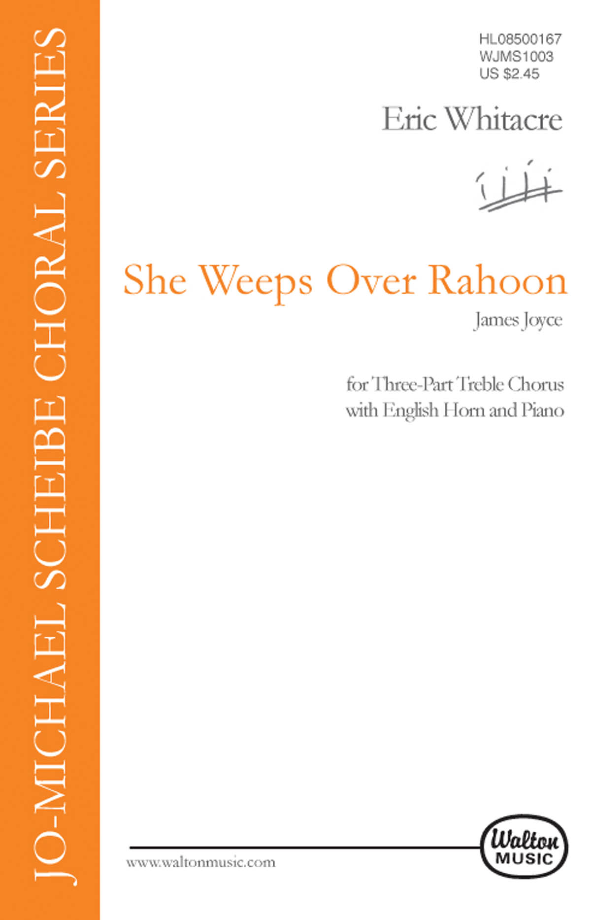 Eric Whitacre: She weeps over Rahoon (SSA)