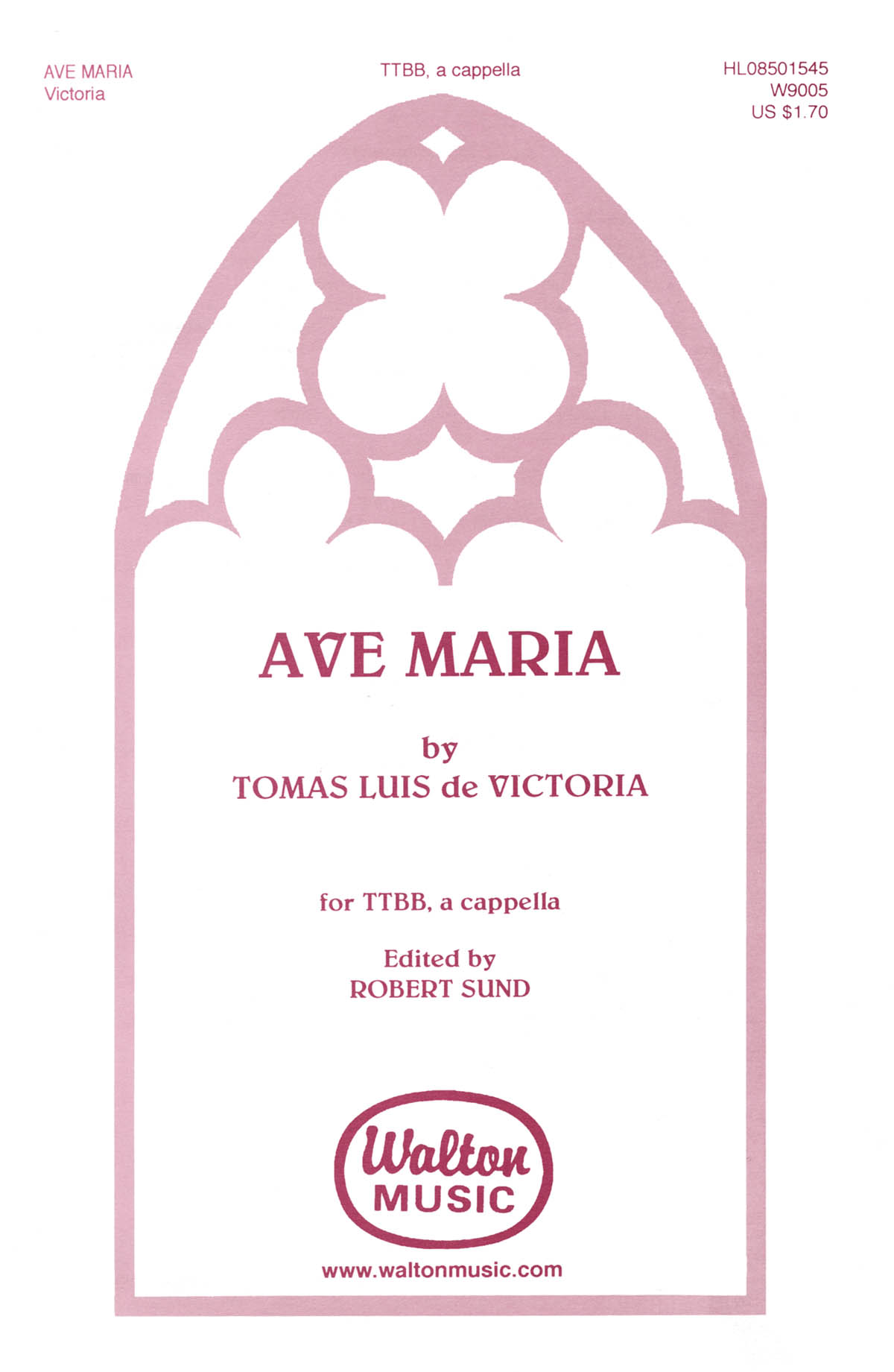 Thomas Luis de Victoria : Ave Maria (TTBB a cappella)