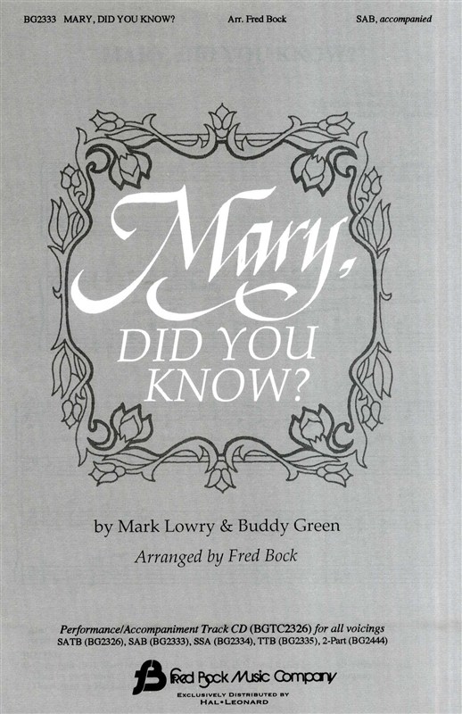 Mary, Did You Know?