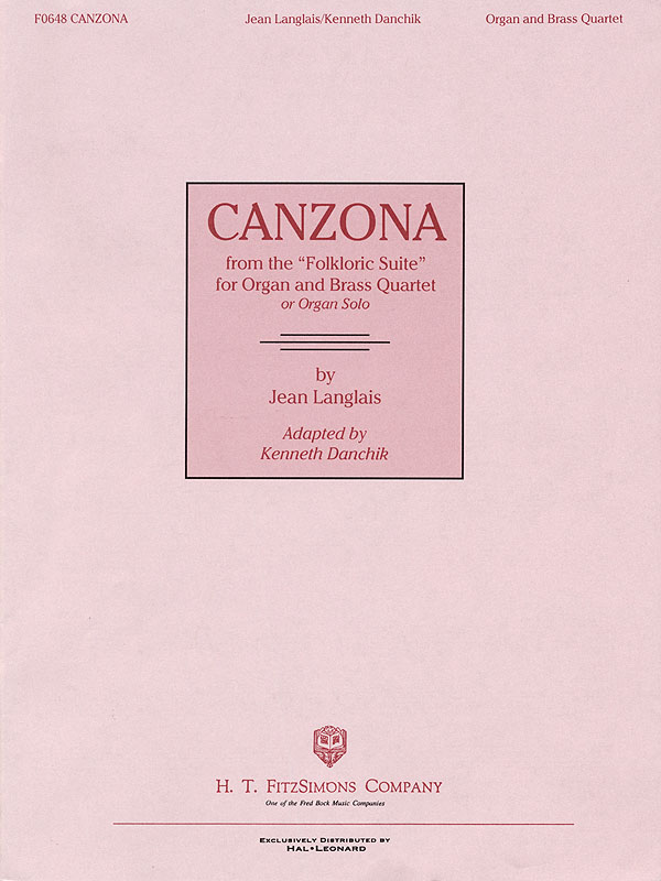 Jean Langlais: Canzona (Organ And Brass Quartet)