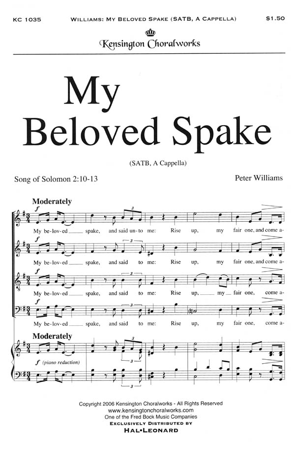 My Beloved Spake