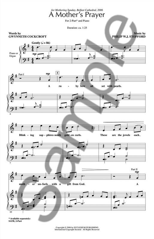 Philip Stopford: A Mother's Prayer (SA)