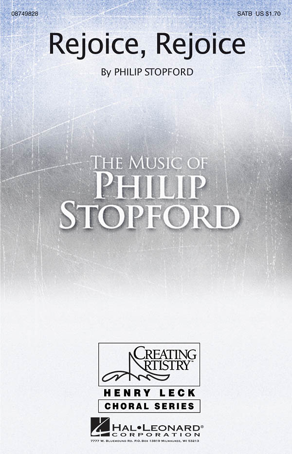 Philip Stopford: Rejoice, Rejoice (SATB)