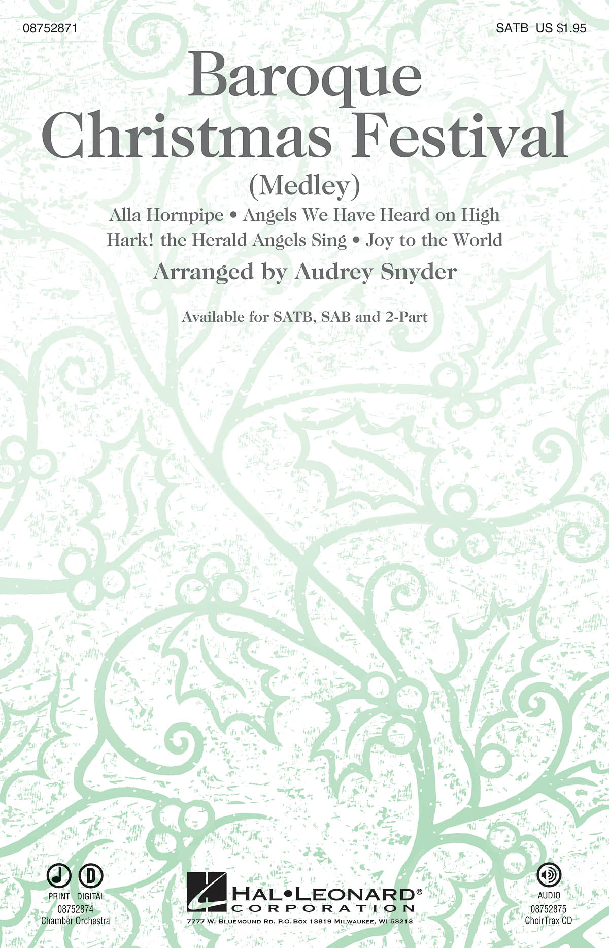 Baroque Christmas Festival Medley (SATB)