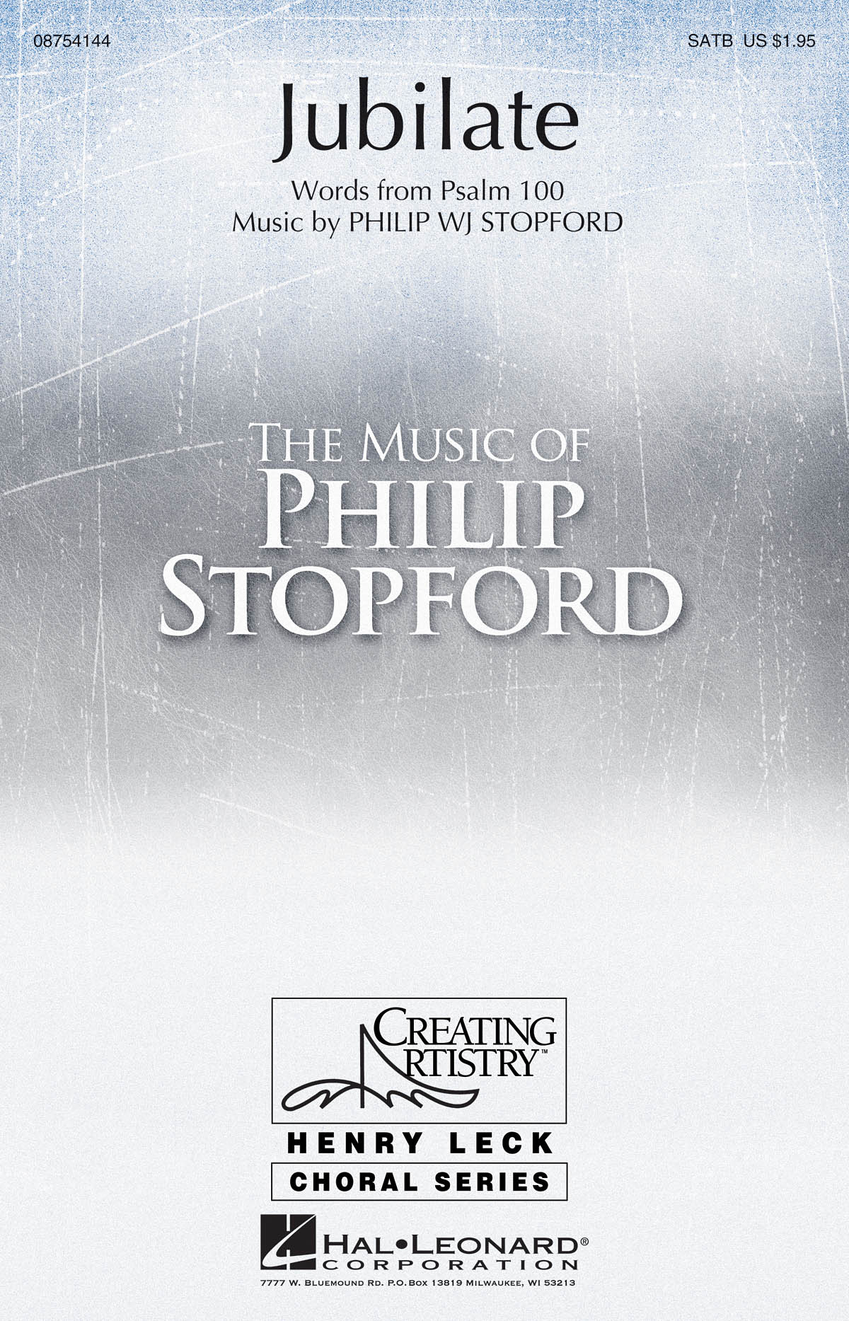 Philip Stopford: Jubilate (SATB)