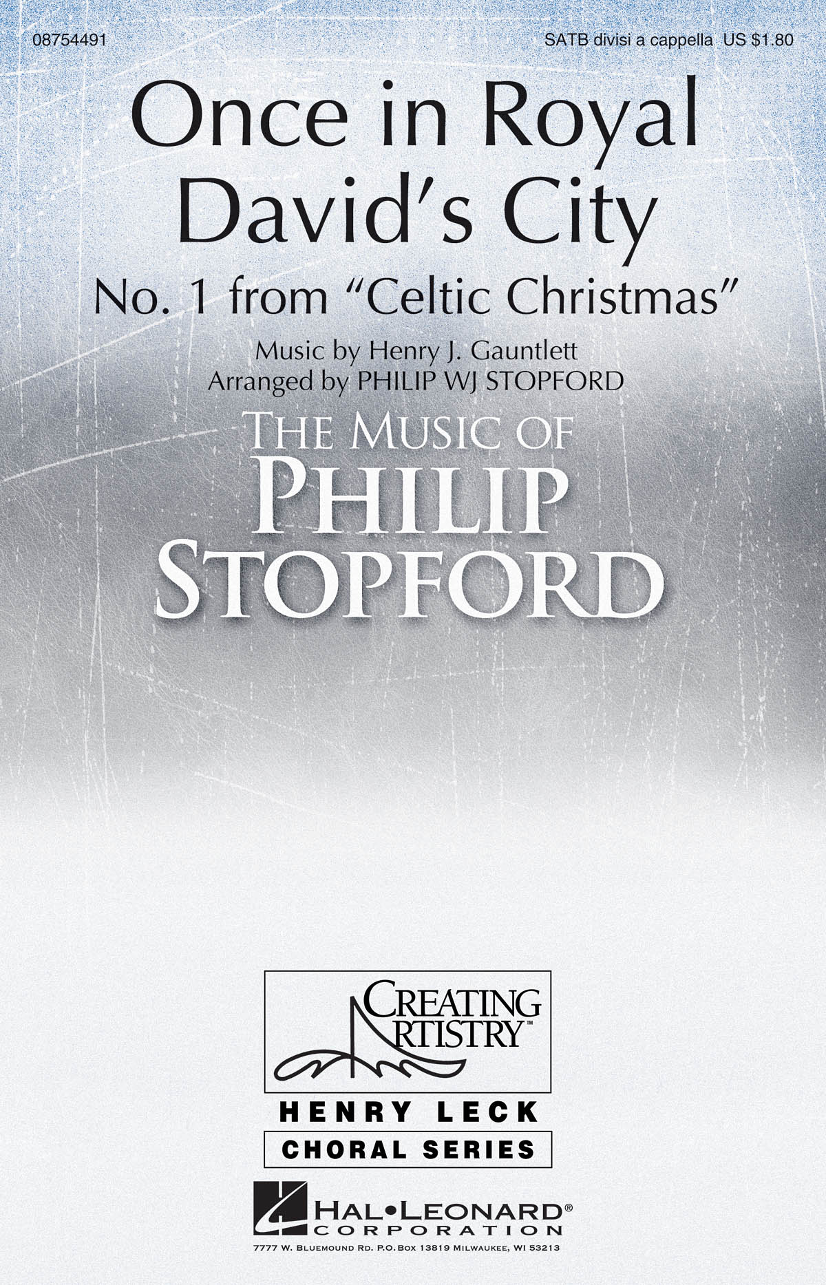 Philip Stopford: Once in Royal David's City (SATB)