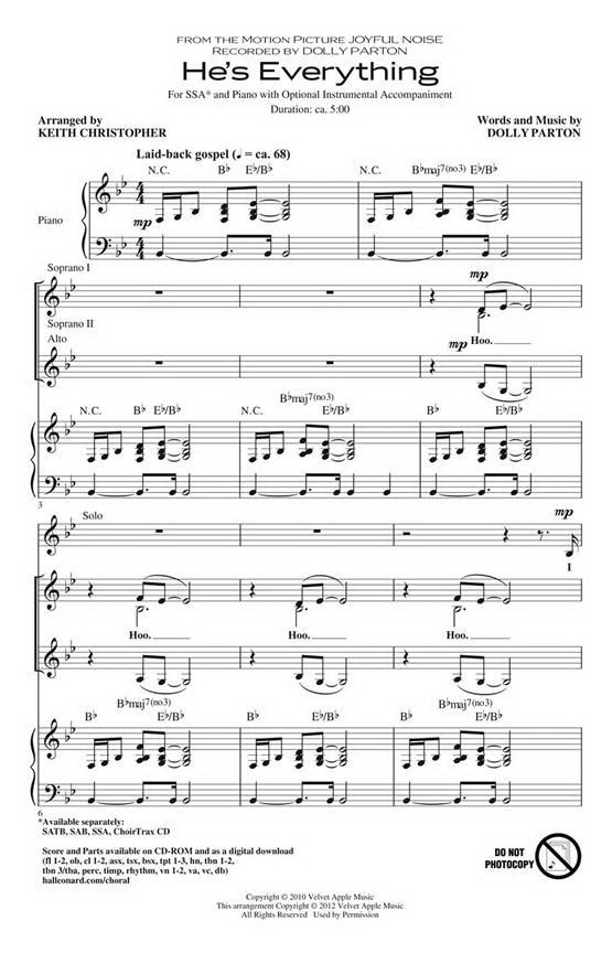 Dolly Parton: He's Everything(from Joyful Noise)