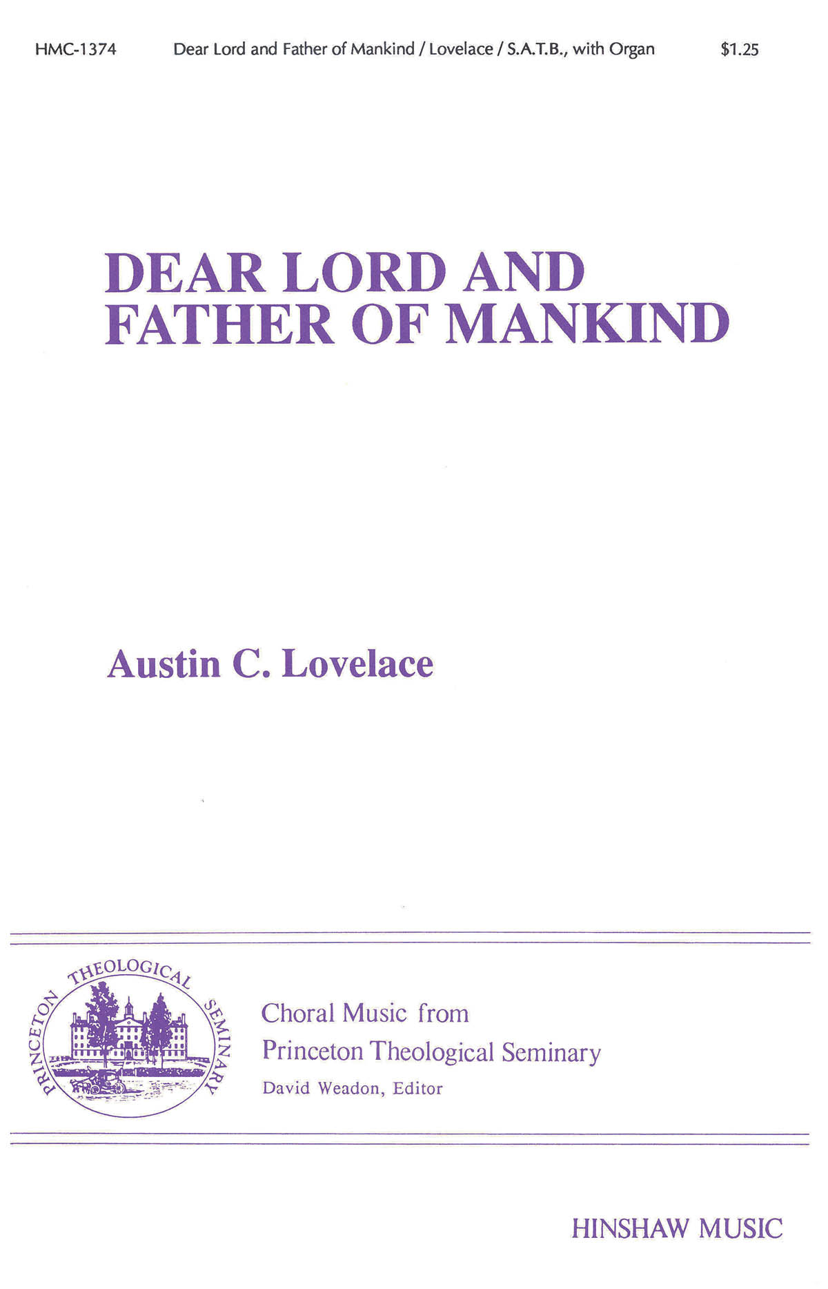 Dear Lord And Father Of Mankind