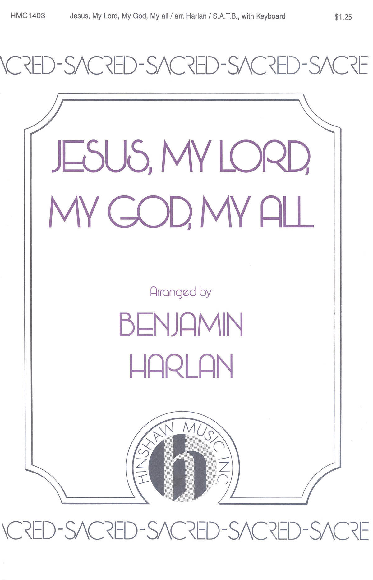 Jesus My Lord, My God, My All