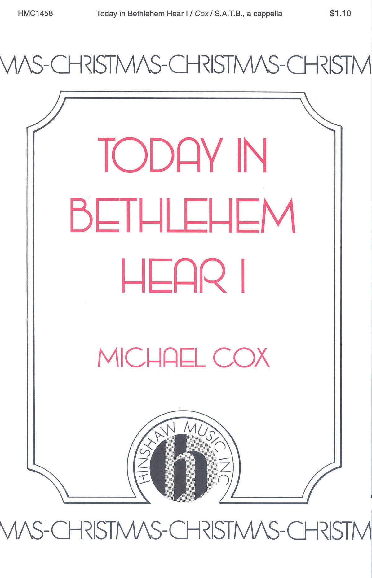 Today In Bethlehem Hear I
