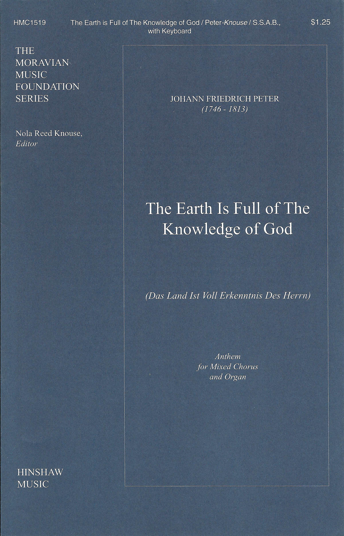 The Earth Is Full Of The Knowledge Of God