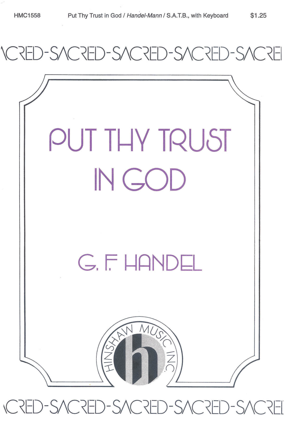 Put Thy Trust In God