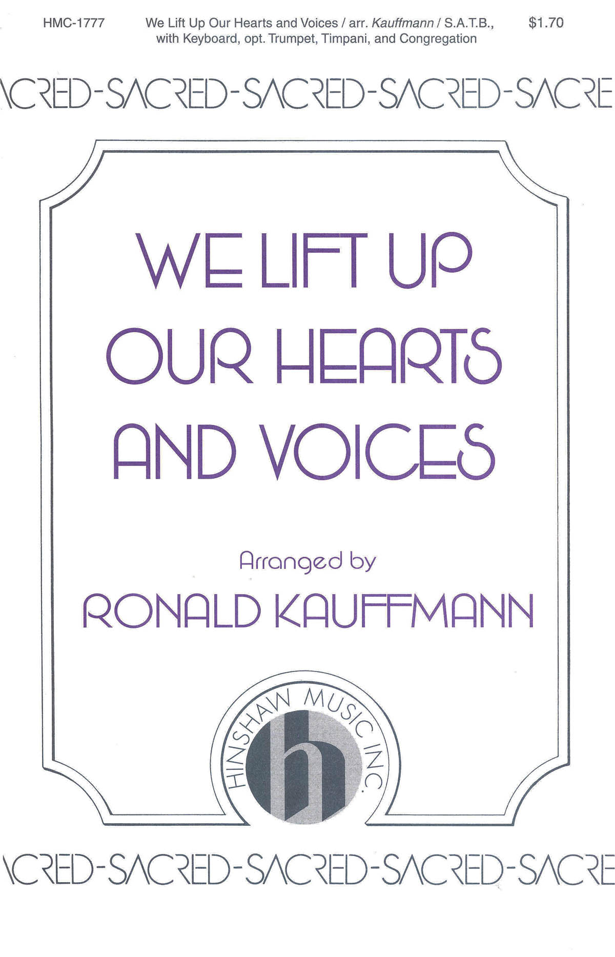 We Lift Up Our Hearts And Voices