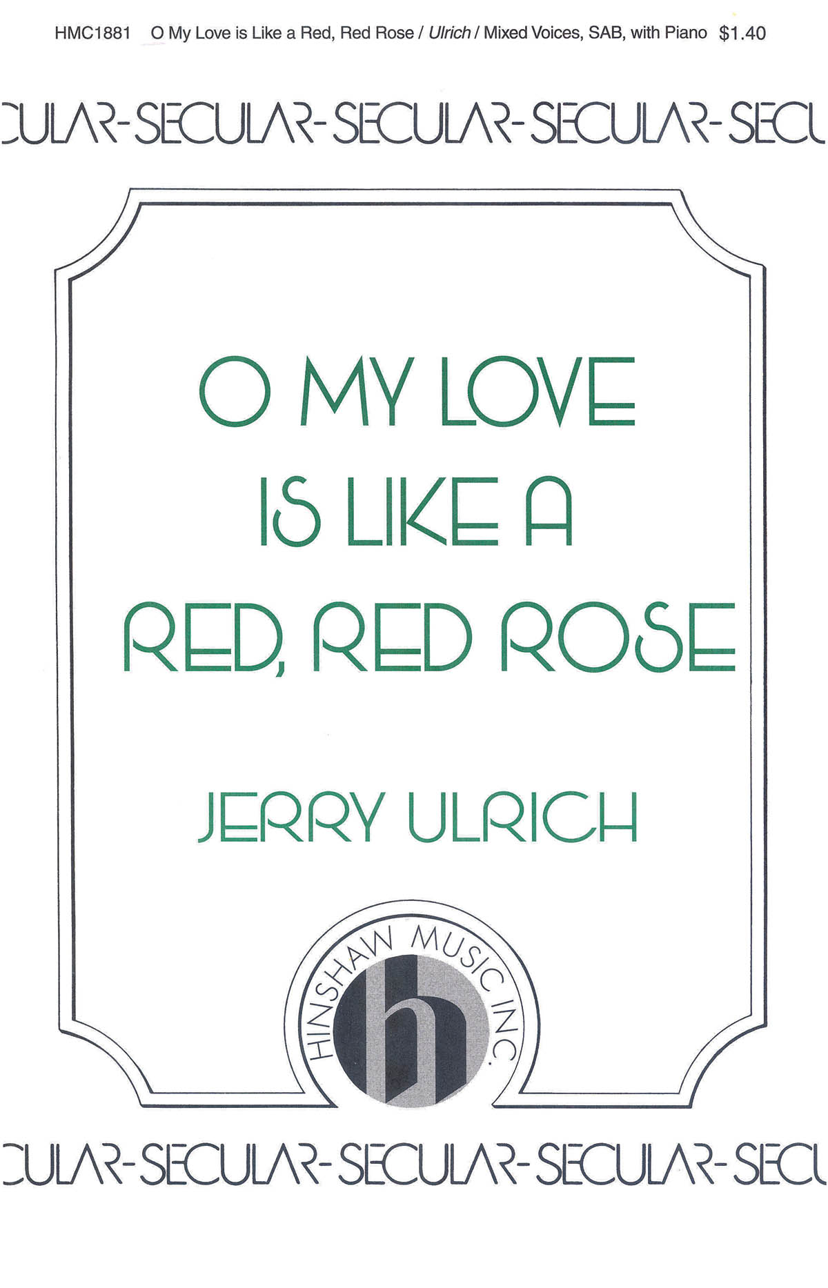 O My Love Is Like A Red, Red Rose