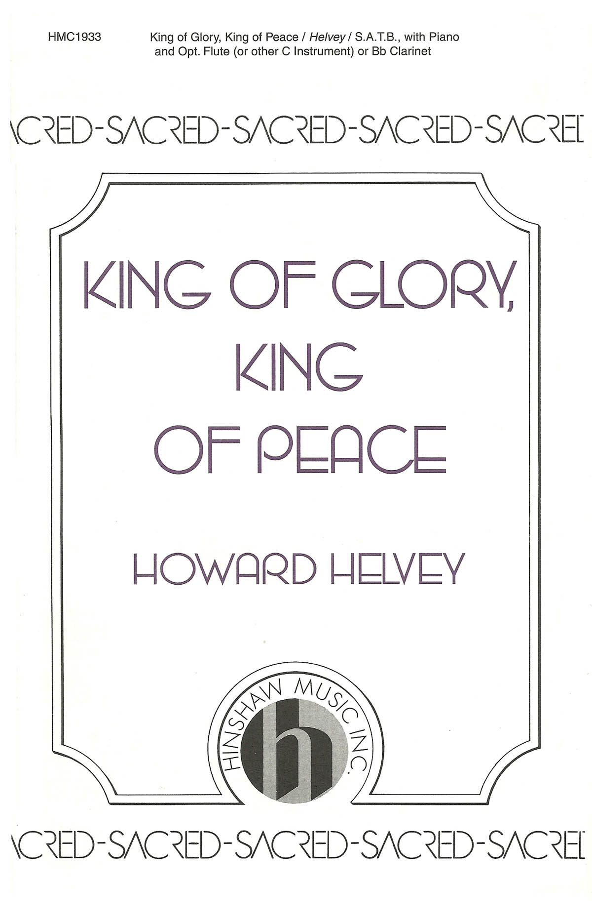 King Of Glory, King Of Peace